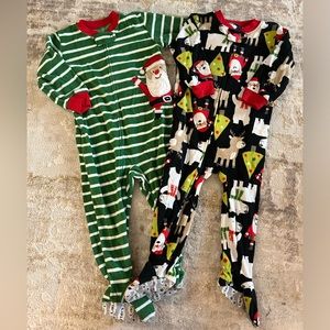 2 pair Carters 18 mos full piece Xmas pj’s